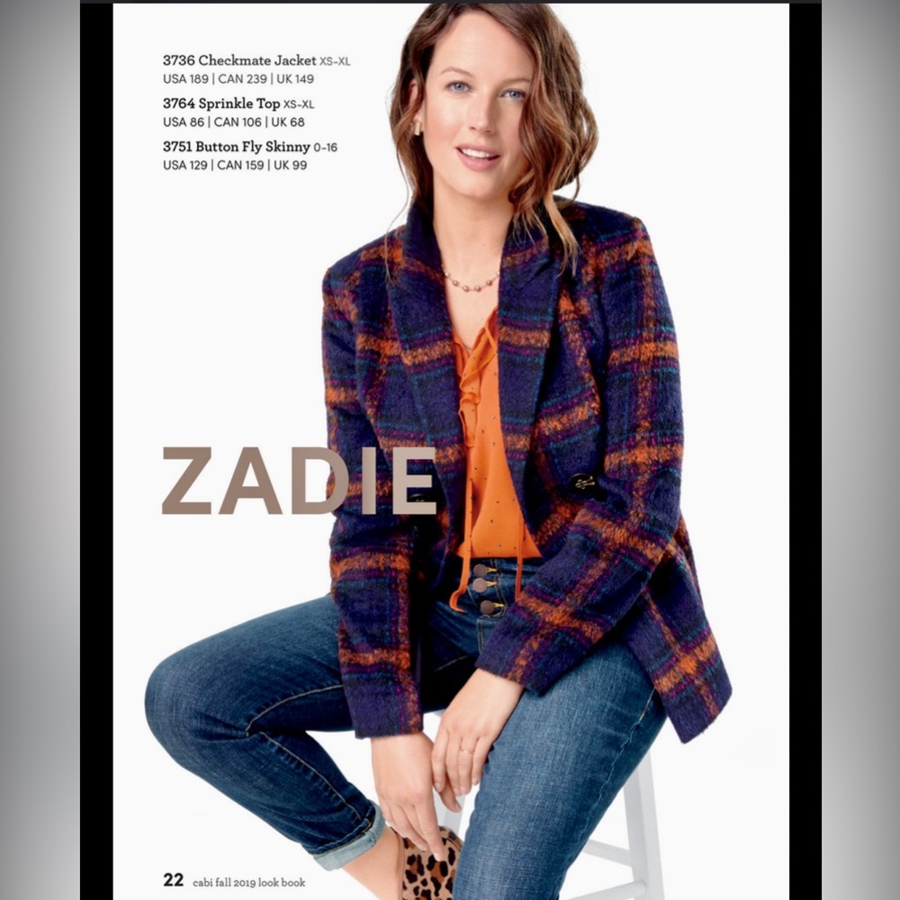 CAbi Checkmate Jacket Blazer